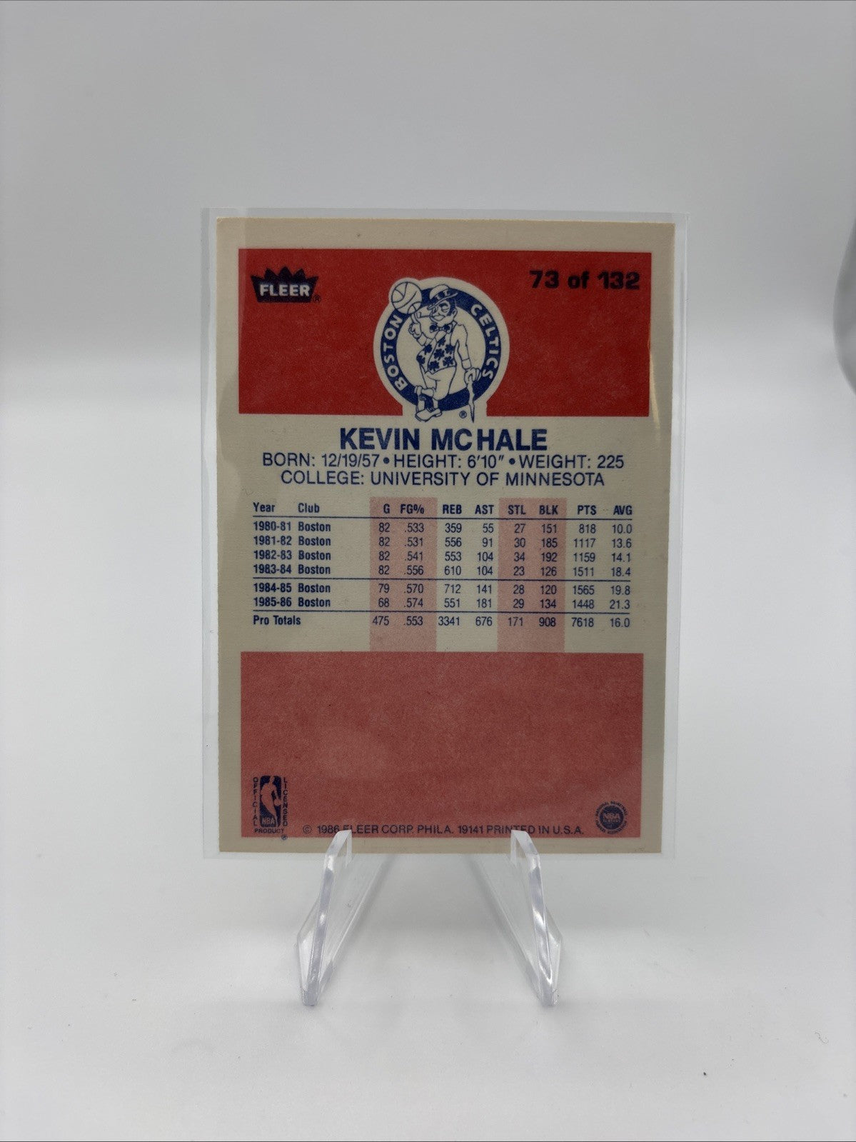 1986-87 Fleer - Kevin McHale #73