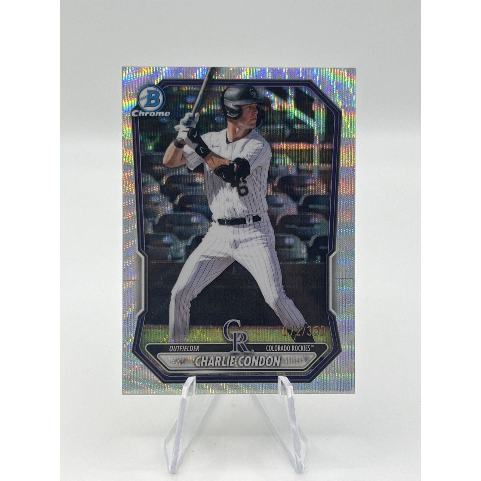 2026 Bowman Chrome Charlie Condon Wave Refractor /350 #BCP-46 Rockies