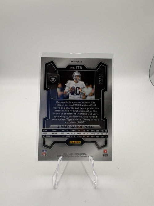2023 Panini Prizm - Jimmy Garoppolo #176 Gold Sparkle Prizm /24