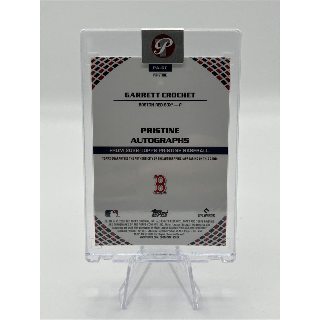 2026 Topps Pristine Baseball Garrett Chochet PA-GC Pristine AUTO Purple  /99
