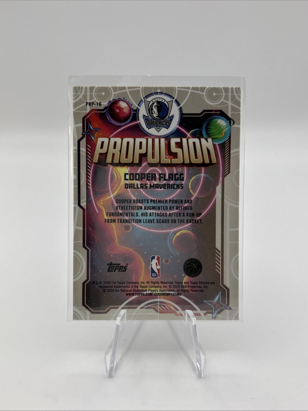 2025-26 Topps Cosmic Chrome - Propulsion Cooper Flagg #PRP-16 (RC)