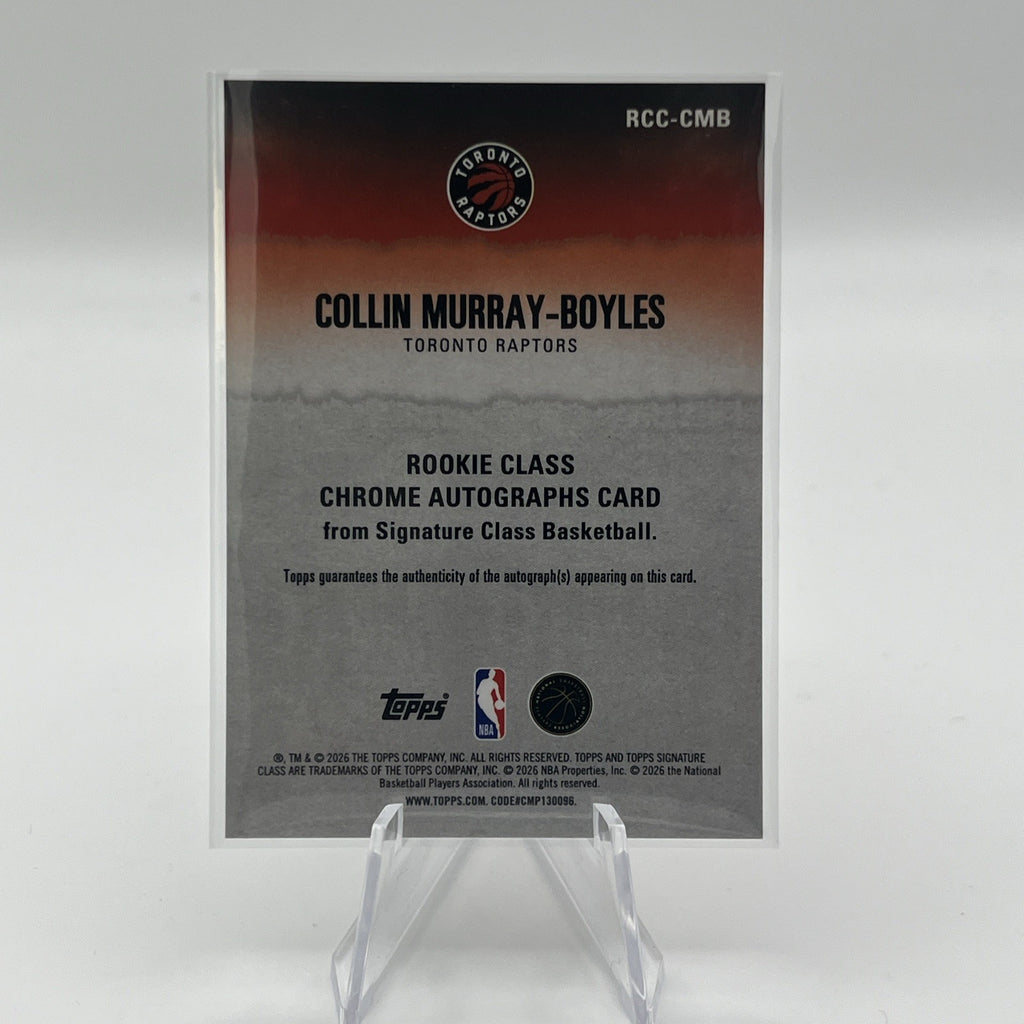 2025-26 Topps Signature Class Collin Murray-Boyles Red Lava Refractor Auto #/25