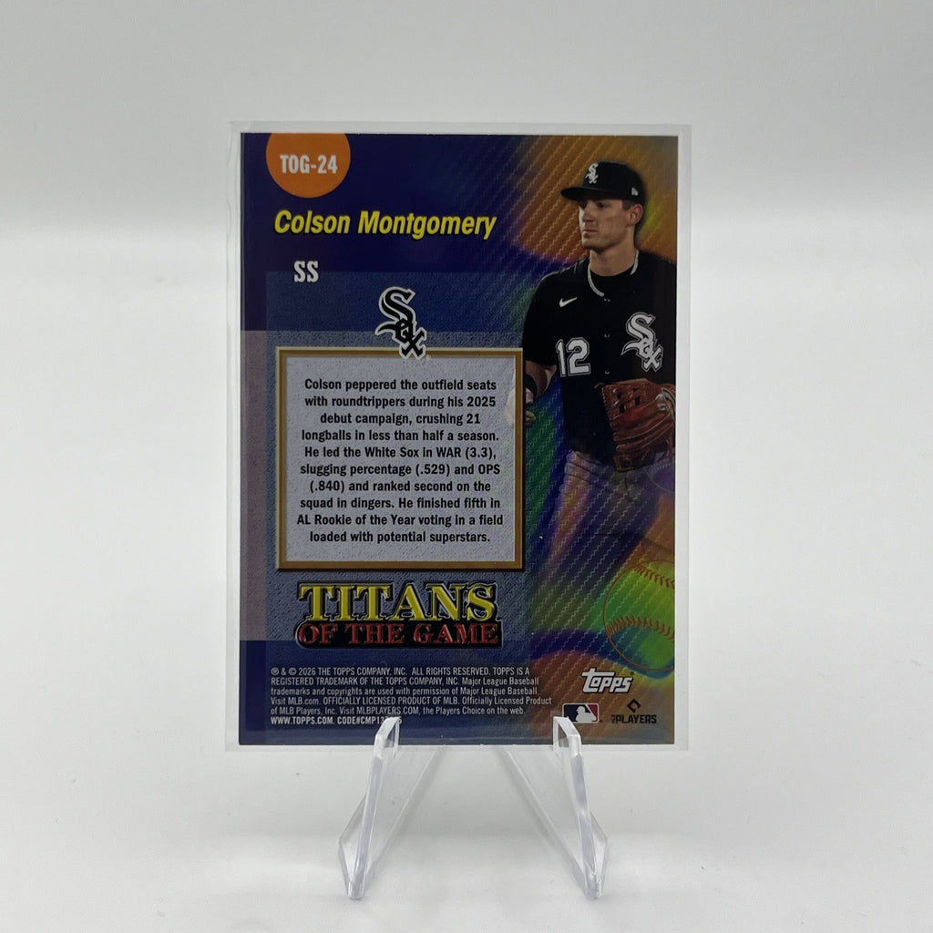 2026 Topps Series 2 Colson Montgomery Titans Of The Game (RC)