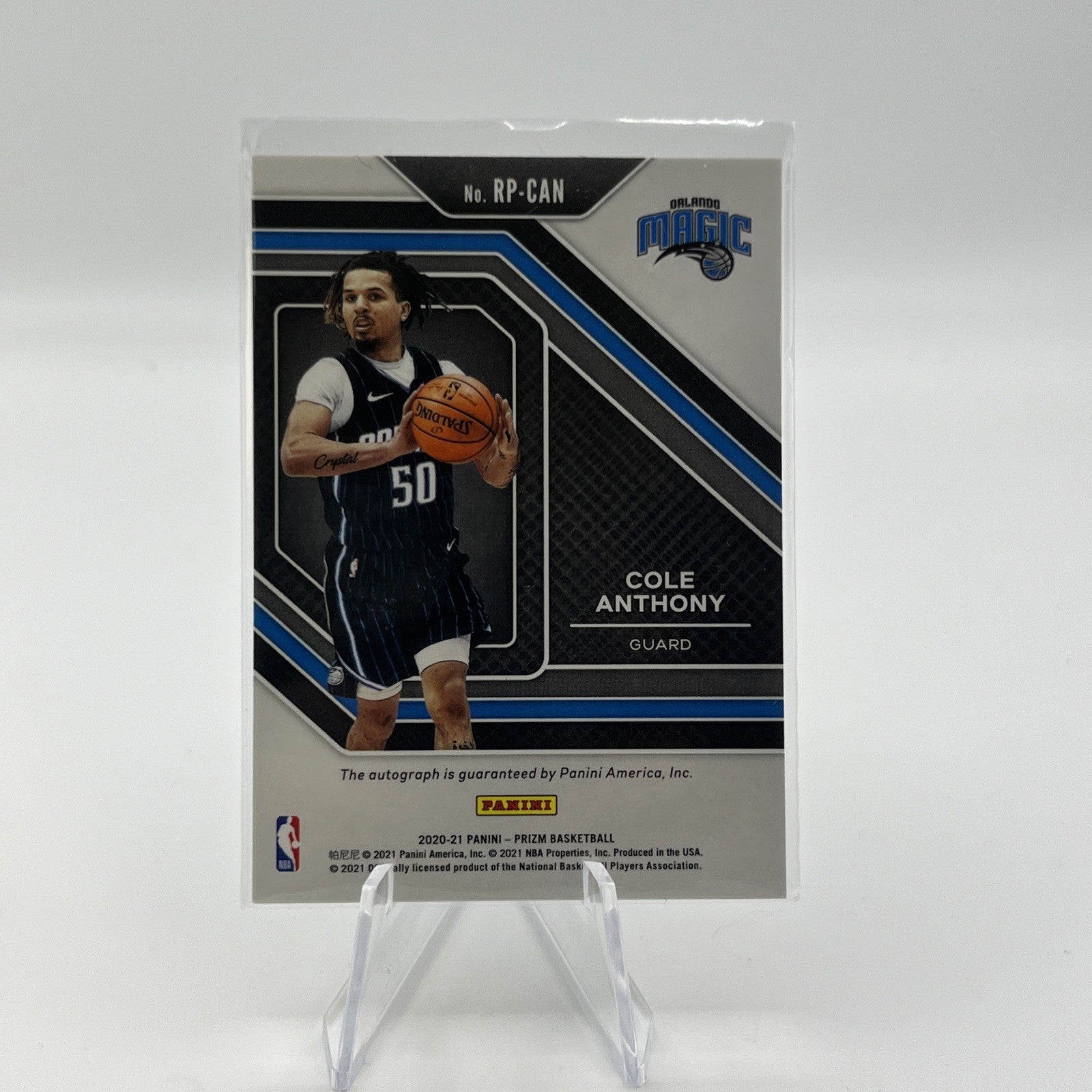 2020-21 Panini Prizm - Rookie Penmanship Cole Anthony #RP-CAN (RC)