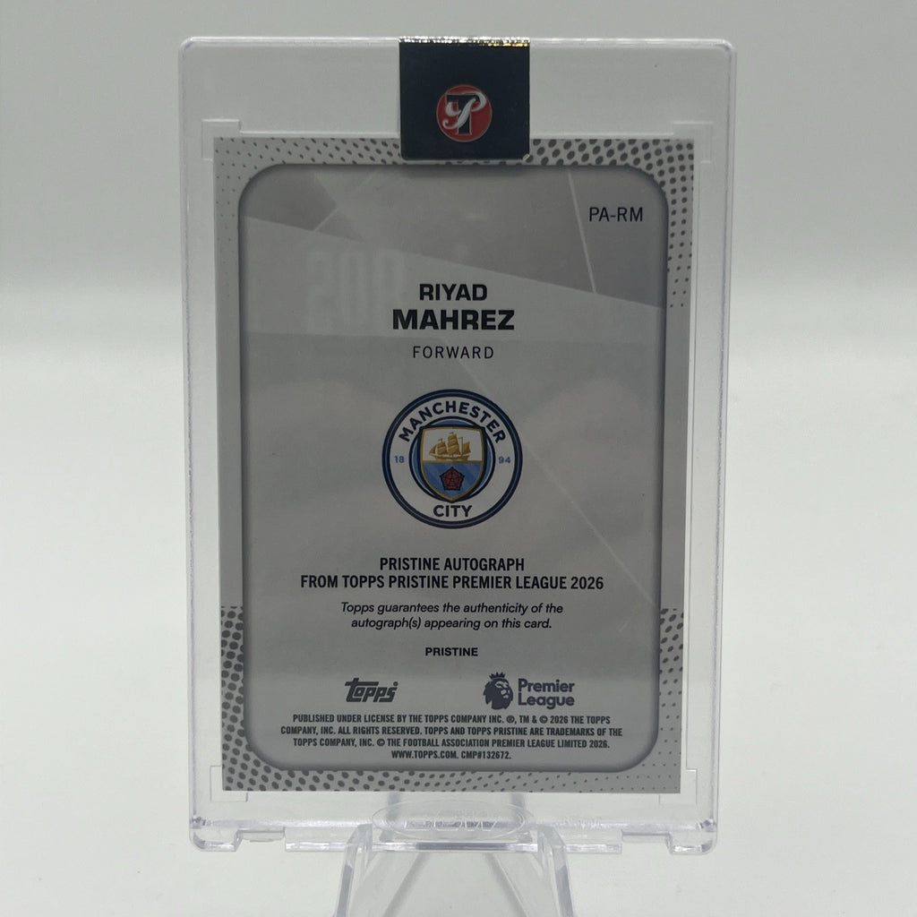 RIYAD MAHREZ 2025-26 Topps Pristine Man City Black Auto 1/1