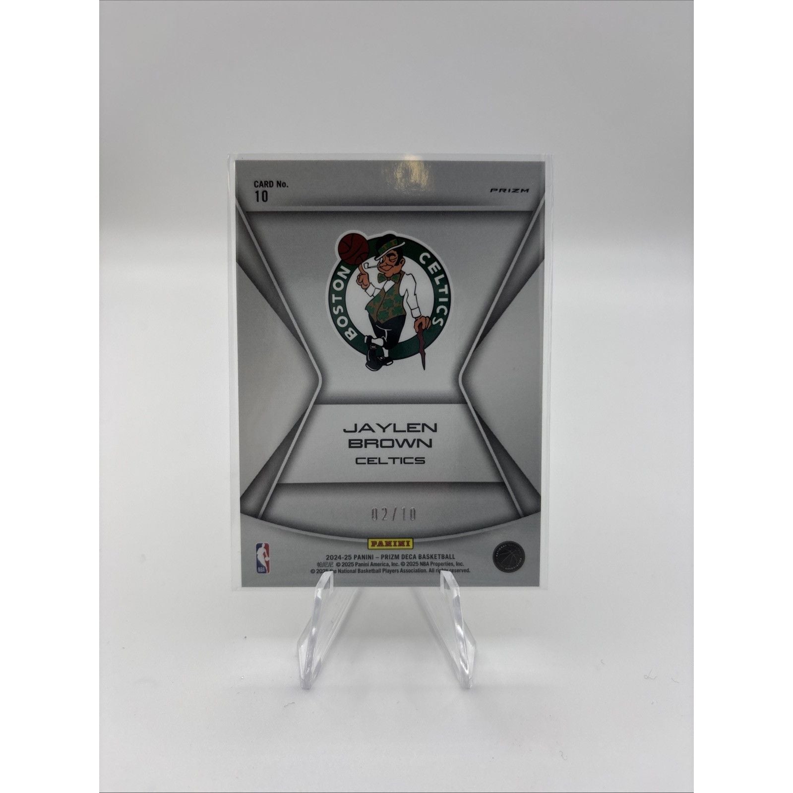 2024-25 Panini Prizm Deca - Finalists Jaylen Brown #10 Gold Prizm /10