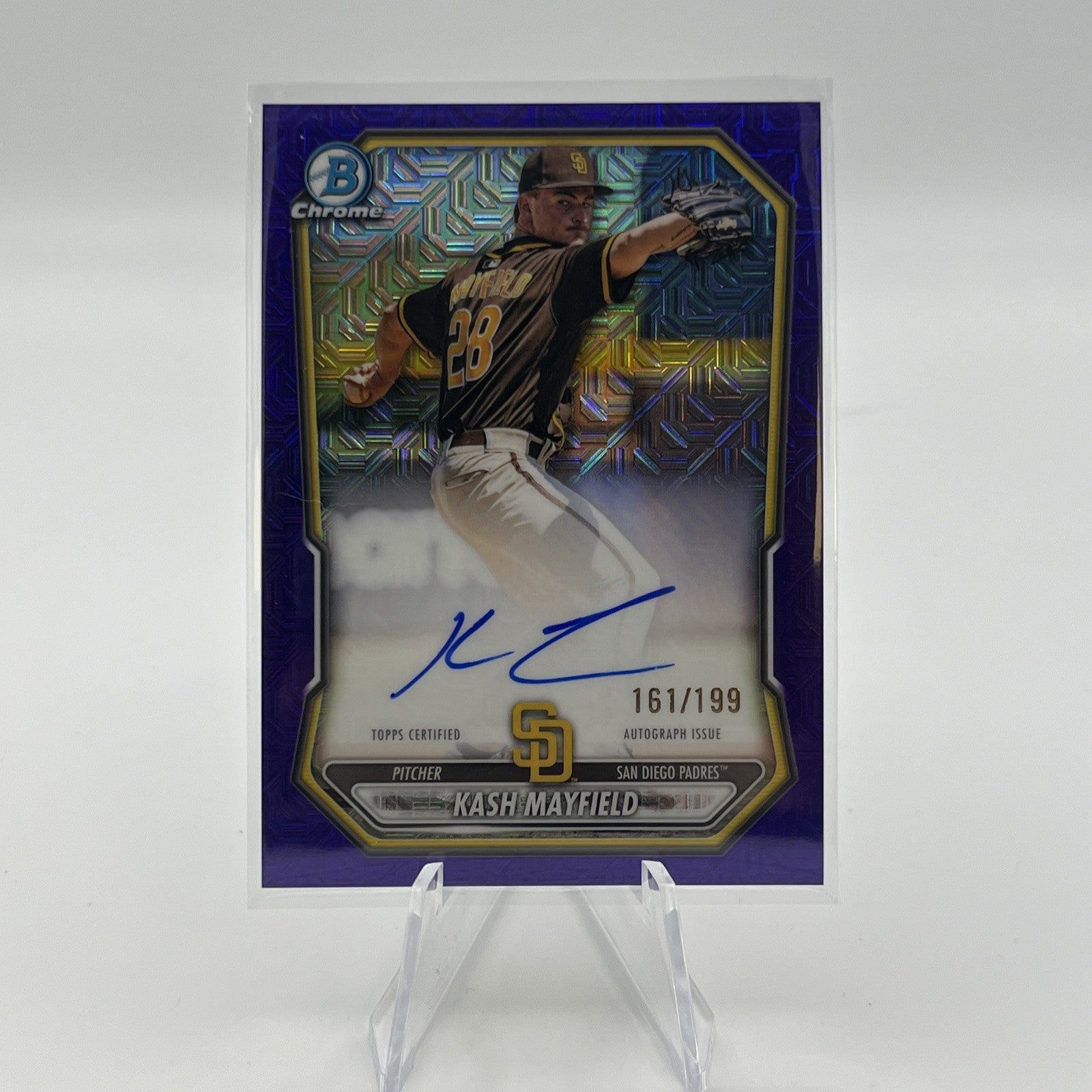 2026 Bowman Chrome Kash Mayfield Purple Mojo Auto /199