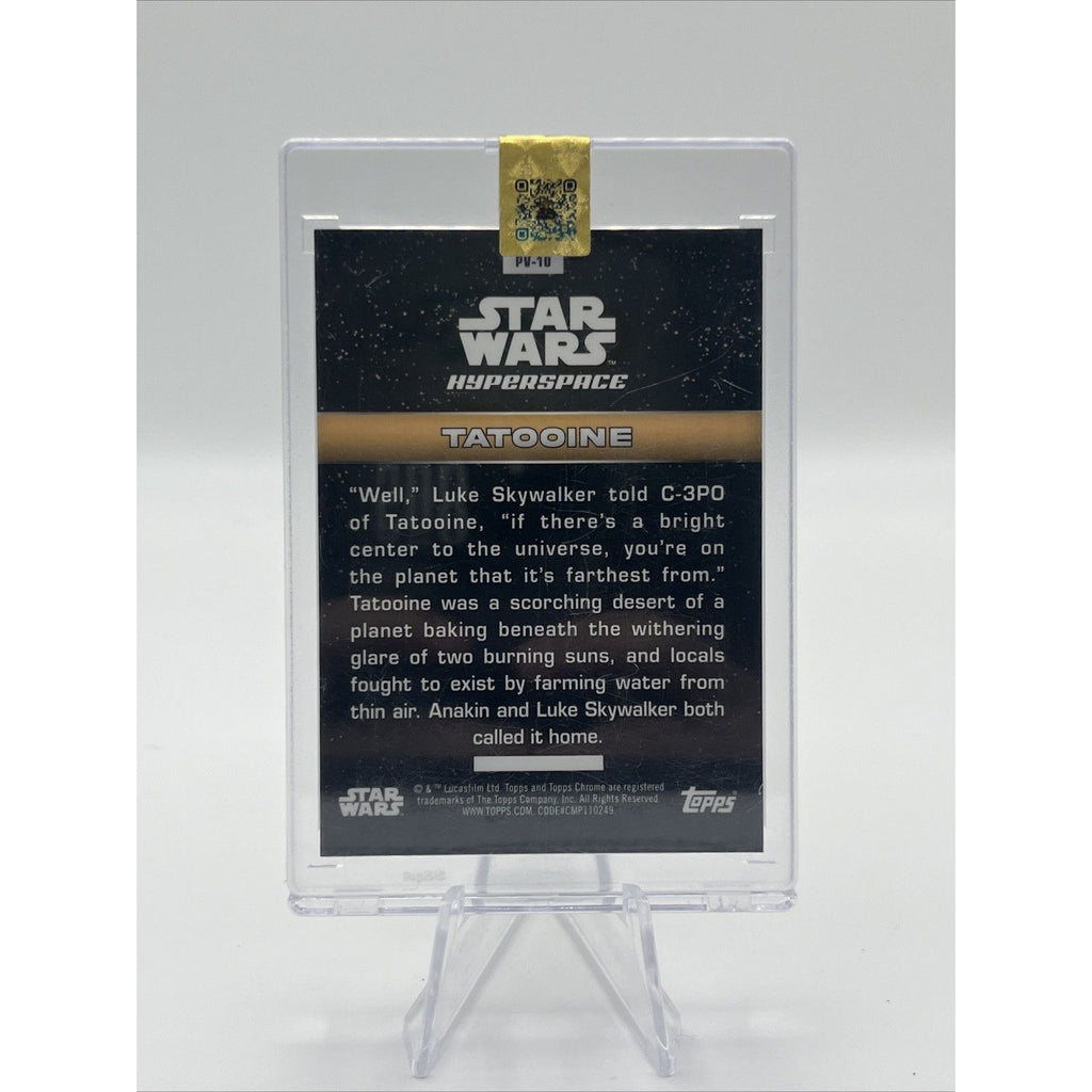 2025 Topps Star Wars Hyperspace Tatooine Planetary View Galactic Dust 28/75