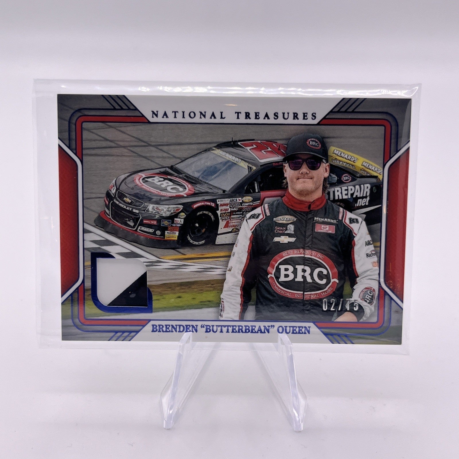 Brenden Queen 2025 Panini National Treasures No.TG-BQN #/99 Relic 2 Color