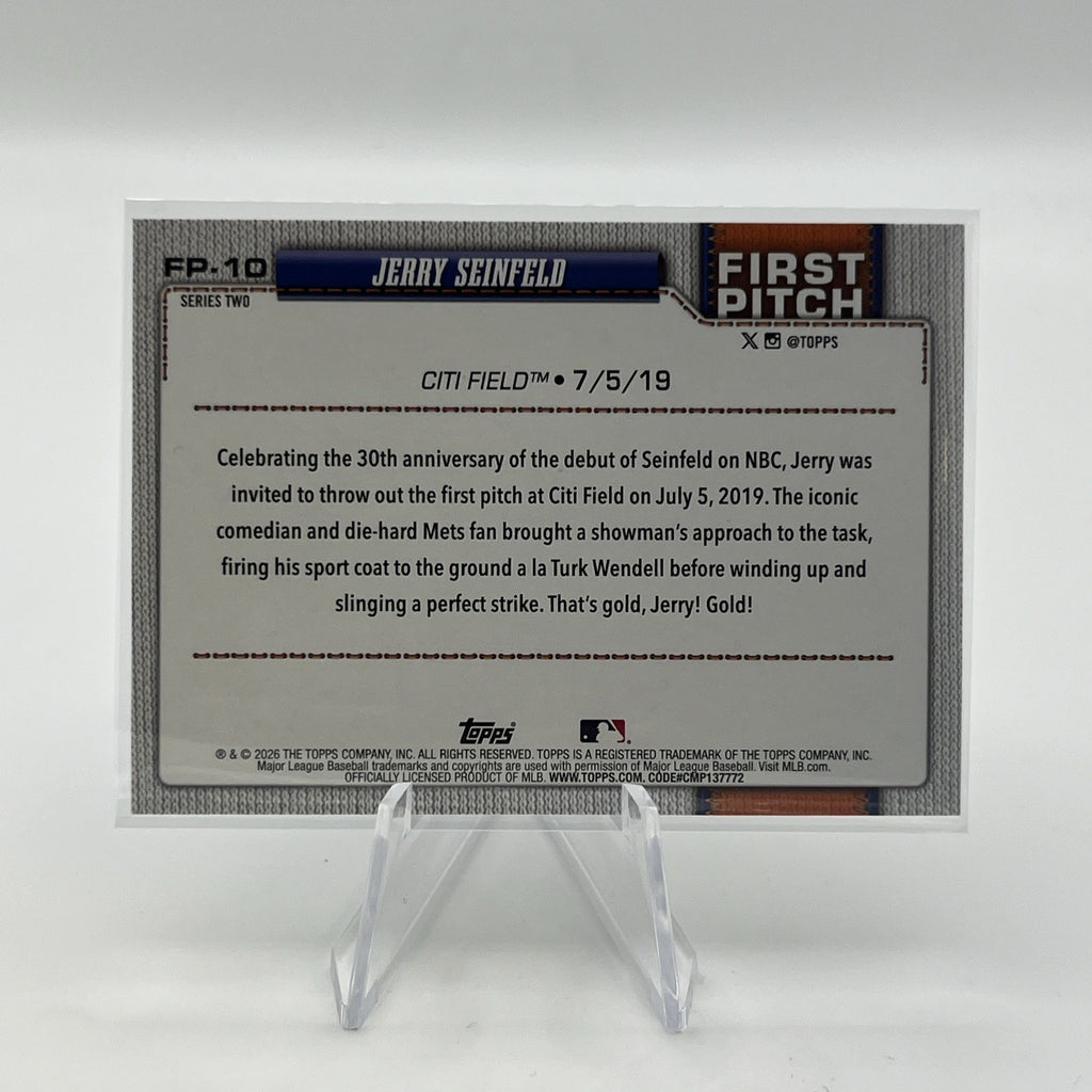 2026 Topps Series 2 Jerry Seinfeld Rainbow Foil SP