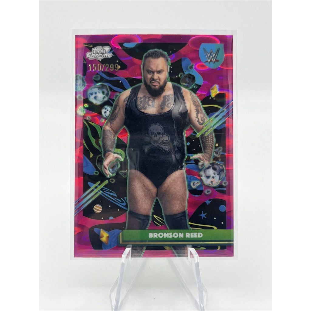 Bronson Reed 2026 Topps Cosmic Chrome WWE Magenta Cosmos Refractor /299