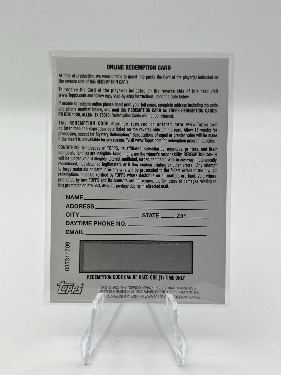 2026 Topps Finest Baseball Pete Alonso Finest Moments Autograph REDEMPTION