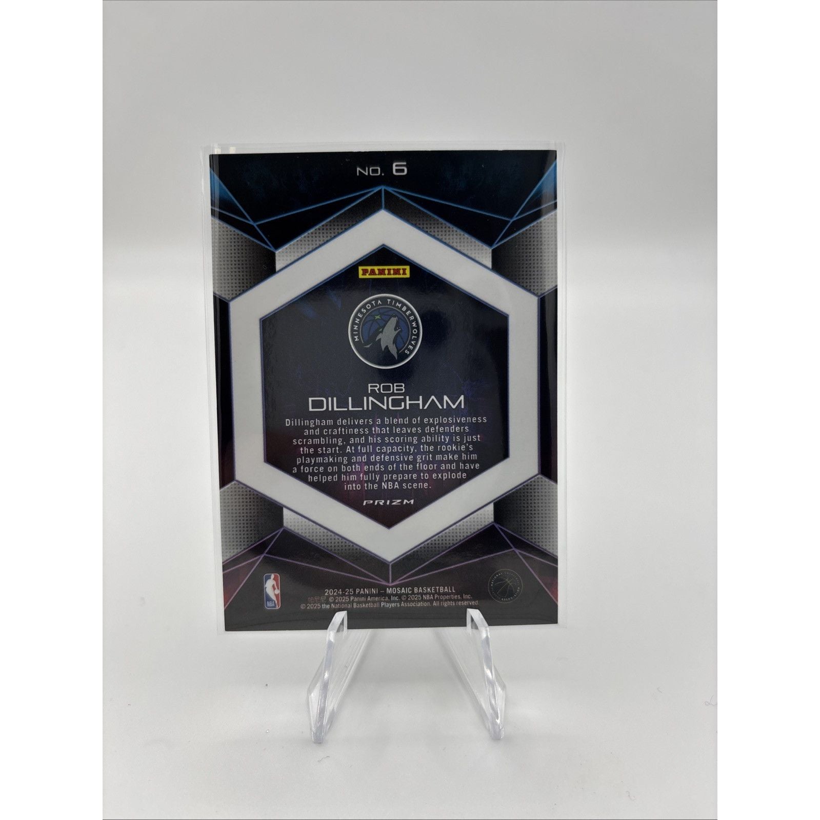 2024-25 Panini Mosaic - Full Capacity Rob Dillingham #6 (RC)