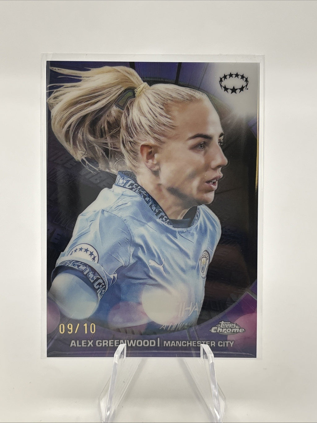 2025 Topps Chrome UEFA Women’s - Alex Greenwood Vibe SSP Black Refractor /10