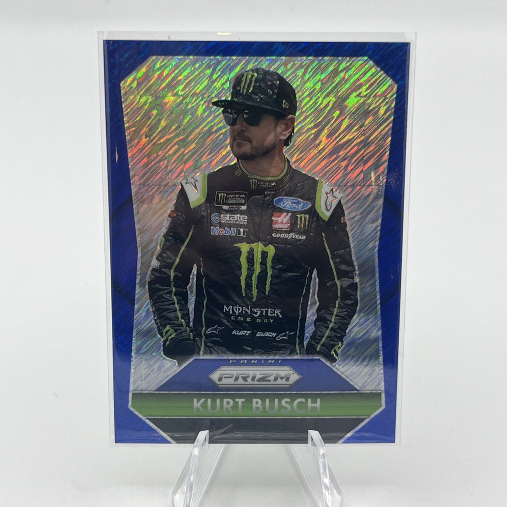 2025 Panini Prizm Racing Blue Shimmer Kurt Busch /10 SP