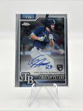 2026 Topps Chrome Auto #RA-TP Tristan Peters Rookie Autographs Tampa Bay Rays