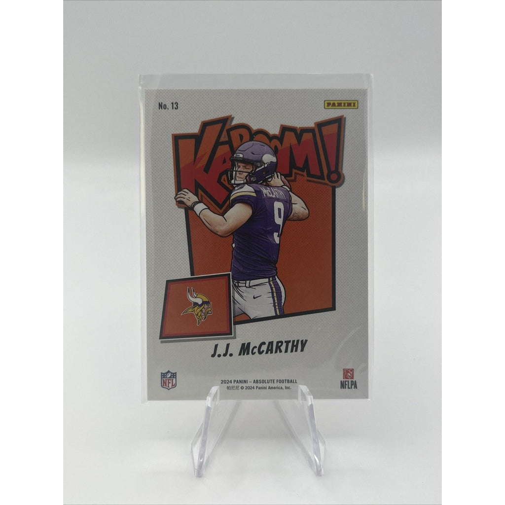 2024 Panini Absolute Kaboom! Horizontal J.J. McCarthy #13 Rookie