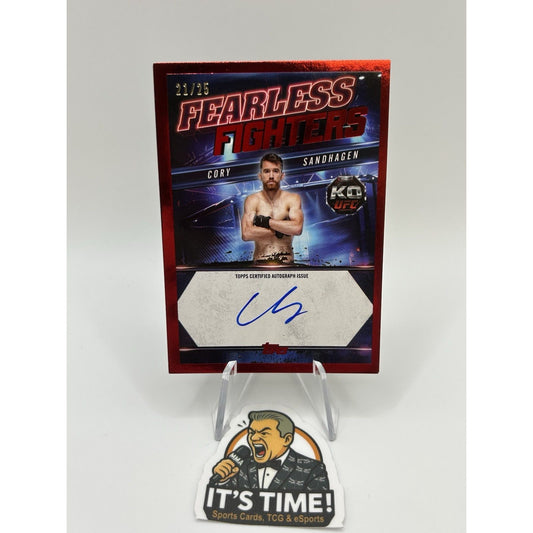 2025 Topps UFC Knockout Cory Sandhagen Fearless Fighters Auto #21/25 Autograph