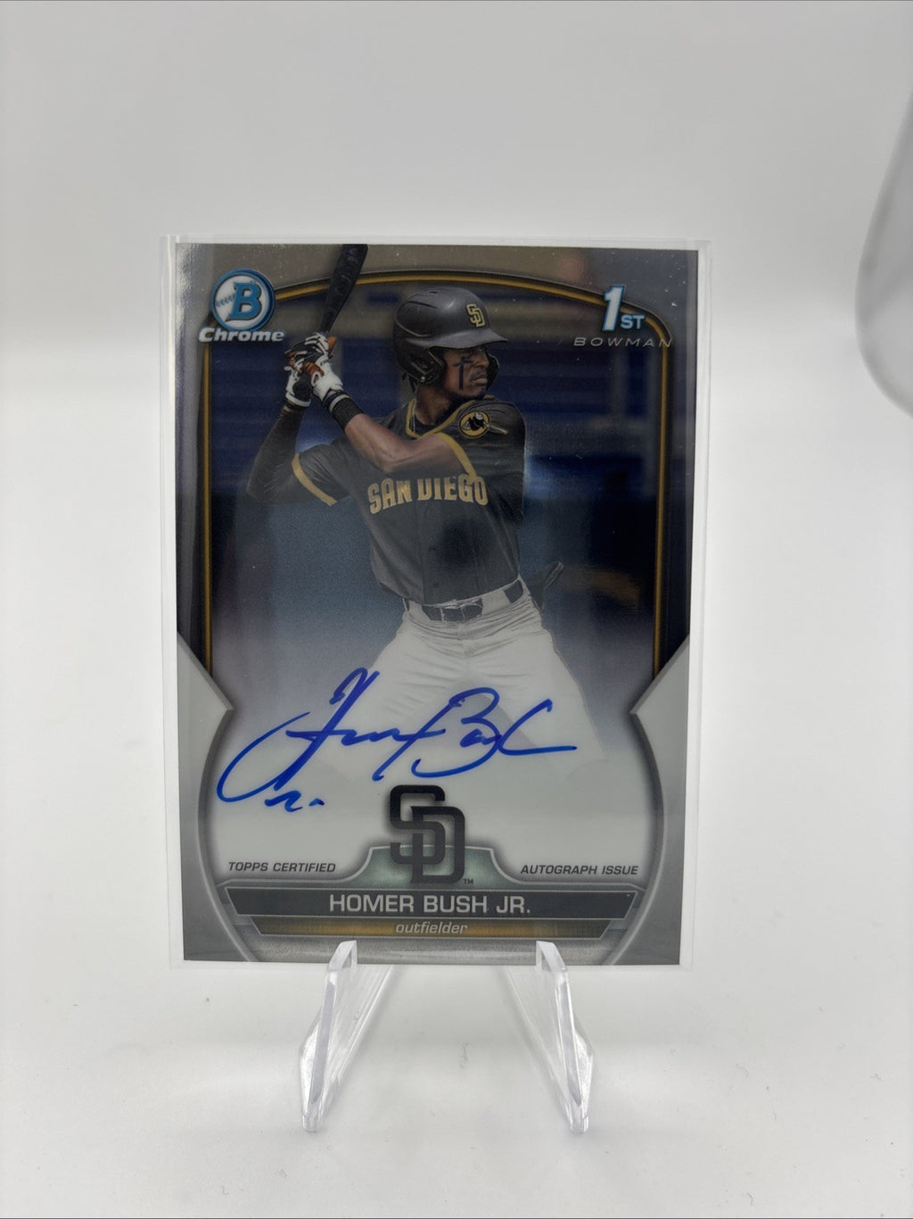 2023 Bowman Draft - Chrome Prospect Autographs Homer Bush Jr. #CDA-HB (AU, RC)