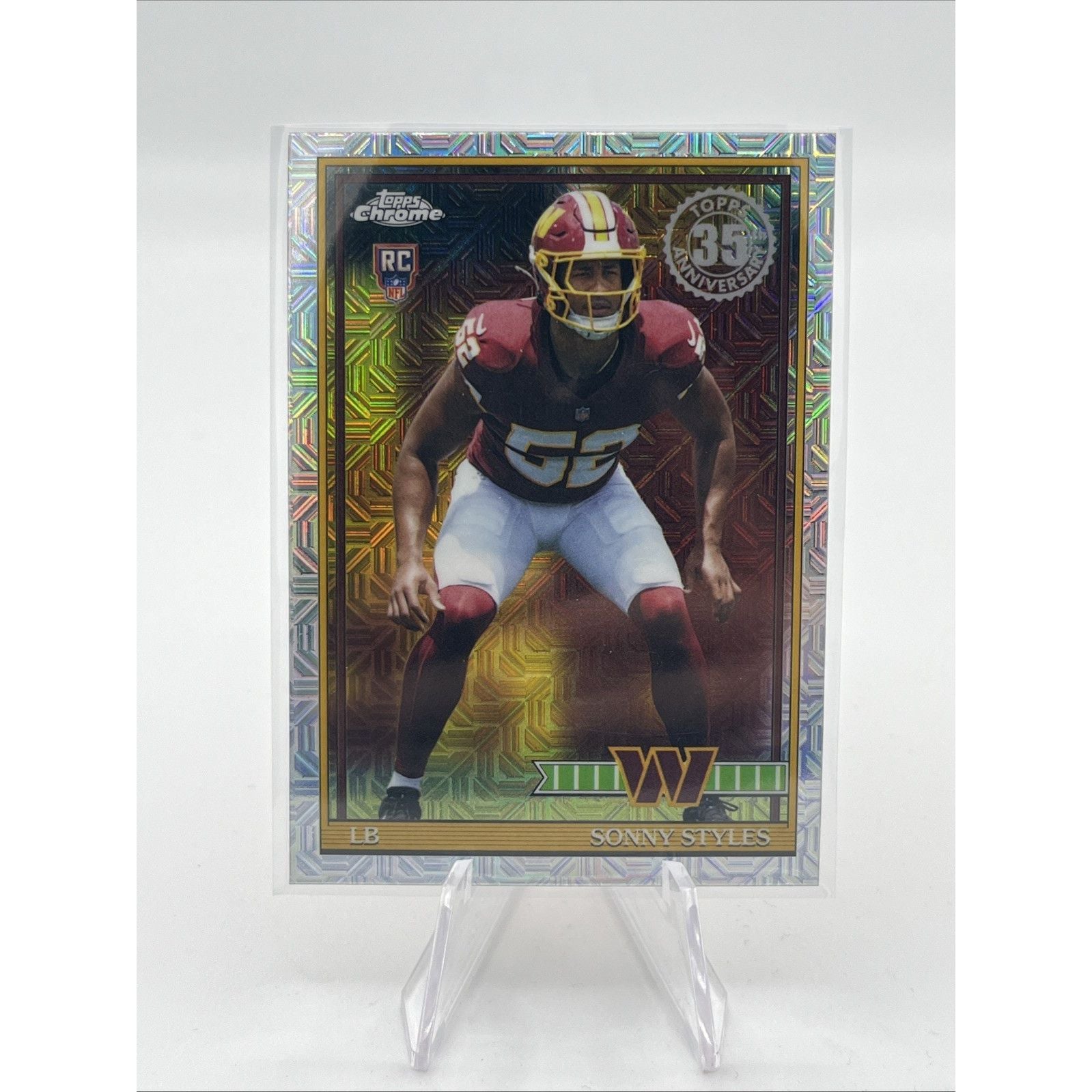 2026 Topps Flagship Chrome Sonny Styles RC Silver Pack Mojo Commanders 1991