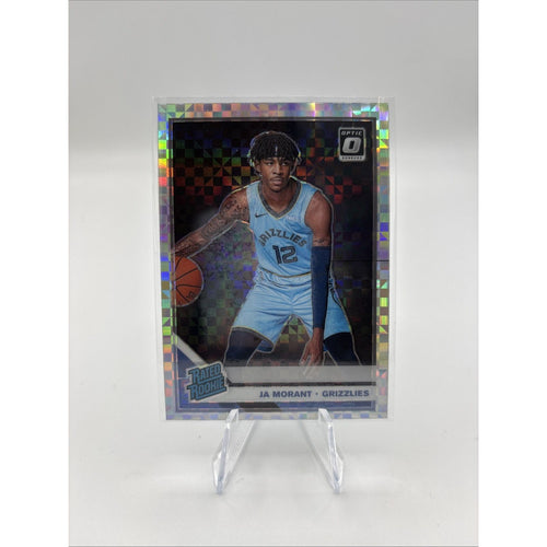 2019-20 Panini Donruss Optic - Rated Rookie Ja Morant #168 Checkerboard Prizm...