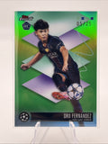 2025-26 Topps Finest UEFA #199 Dro Fernández - Paris Saint-Germain Rare RC /25