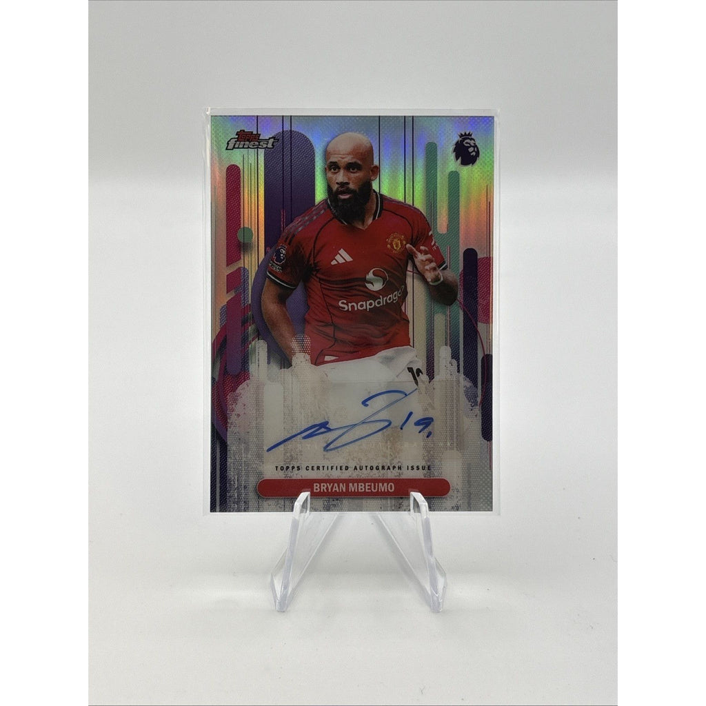 2026 Topps Finest Premier League Bryan Mbeumo Auto #CA-BM Man Utd