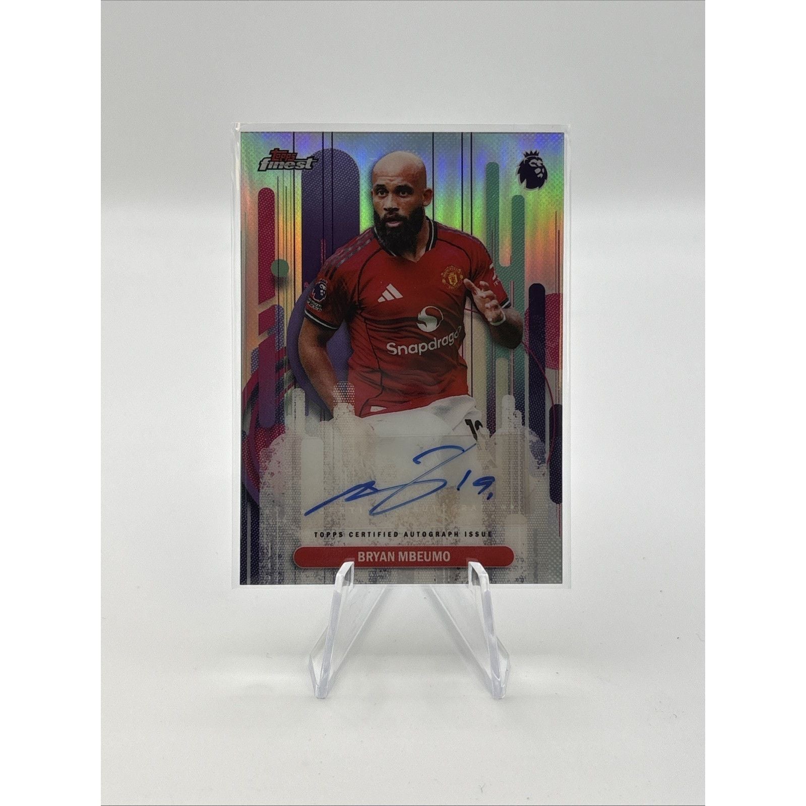 2026 Topps Finest Premier League Bryan Mbeumo Auto #CA-BM Man Utd