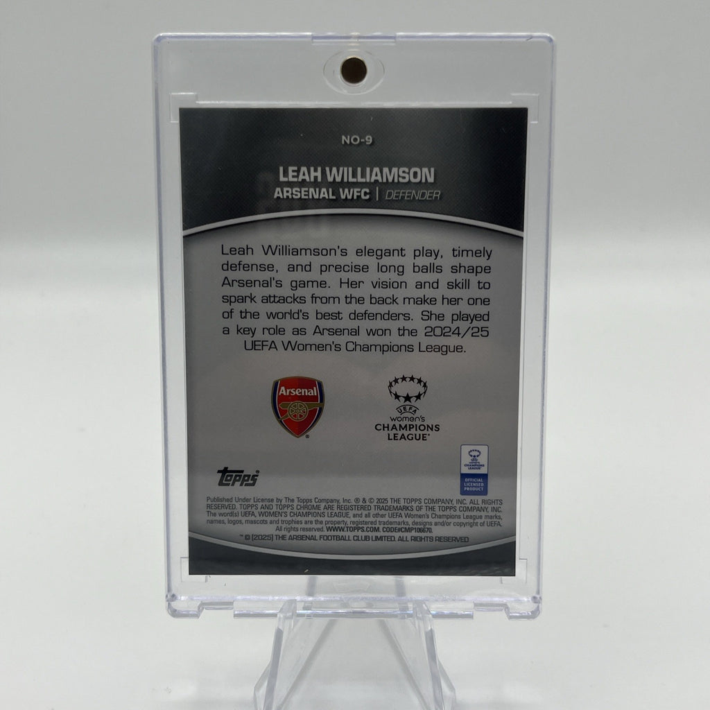 Leah Williamson Noble One Topps Chrome Women’s UEFA 24-25 SSP