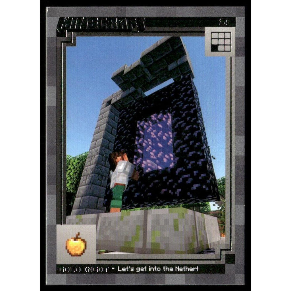 2025 Panini Minecraft 15th Anniversary #97 Gold Ingot Optichrome Iron #/199