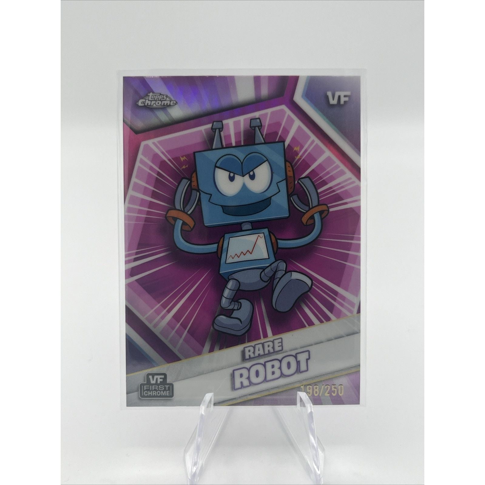 2026 Topps Chrome VeeFriends 168/250 Rare Robot #10 Pink Refractor