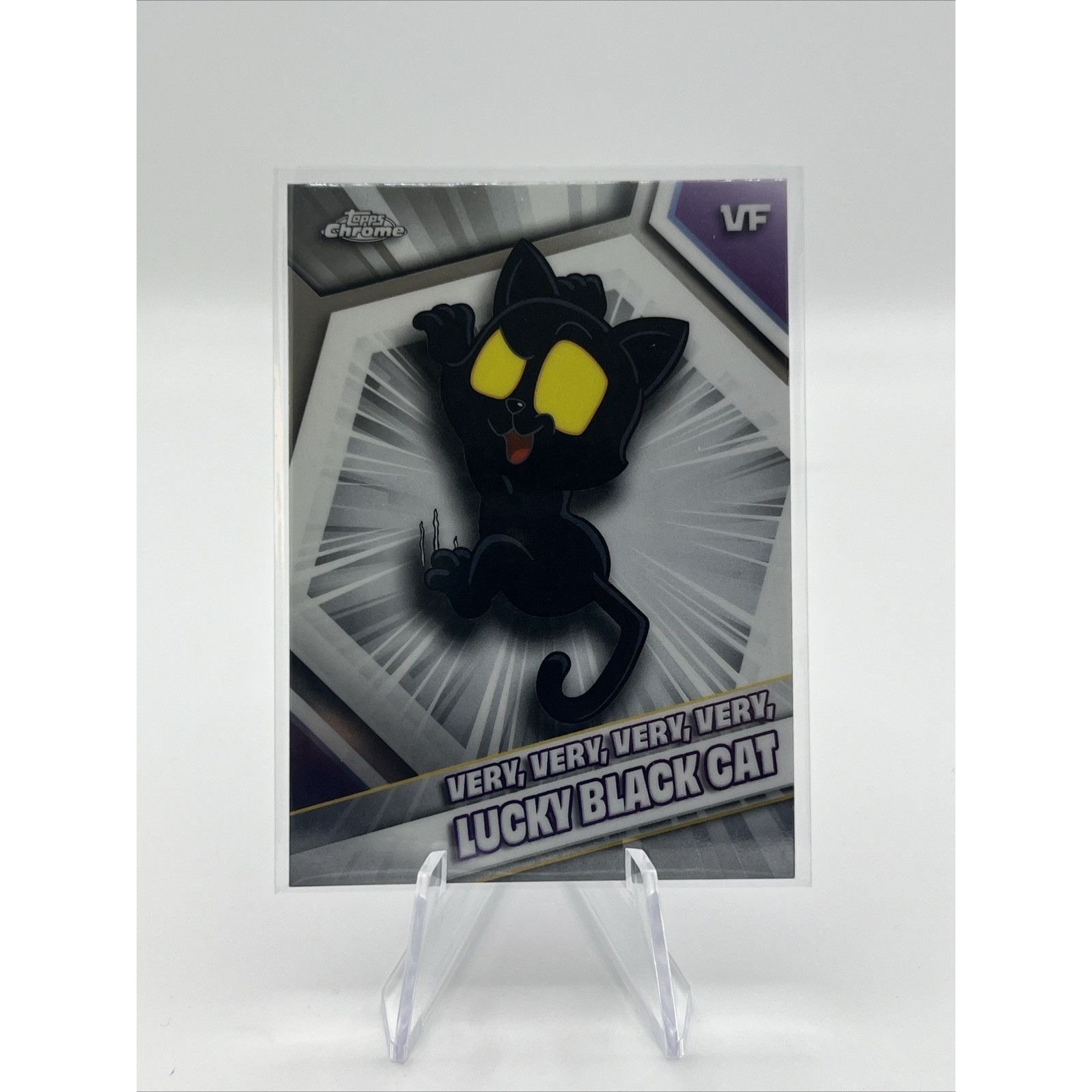 2026 Topps Chrome VeeFriends #55 Very, Very, Very, Very, Lucky Black Cat