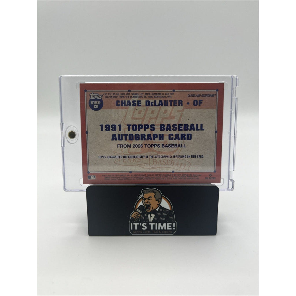 Topps 2026 Series 2 Chase DeLauter RC Auto Blue/150