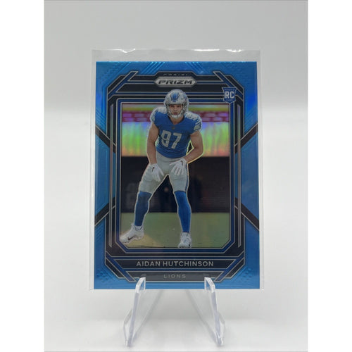 2022 Panini Prizm Aidan Hutchinson RC Light Blue SSP Rookie #340 Lions