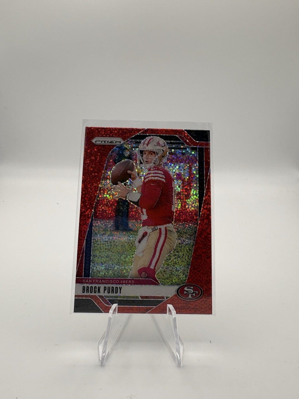 2024 Panini Prizm - Brock Purdy #249 Red Sparkle Prizm