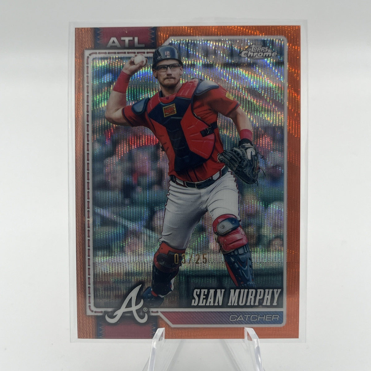 2026 Topps Chrome Sean Murphy #212 Orange Wave #/25 Braves