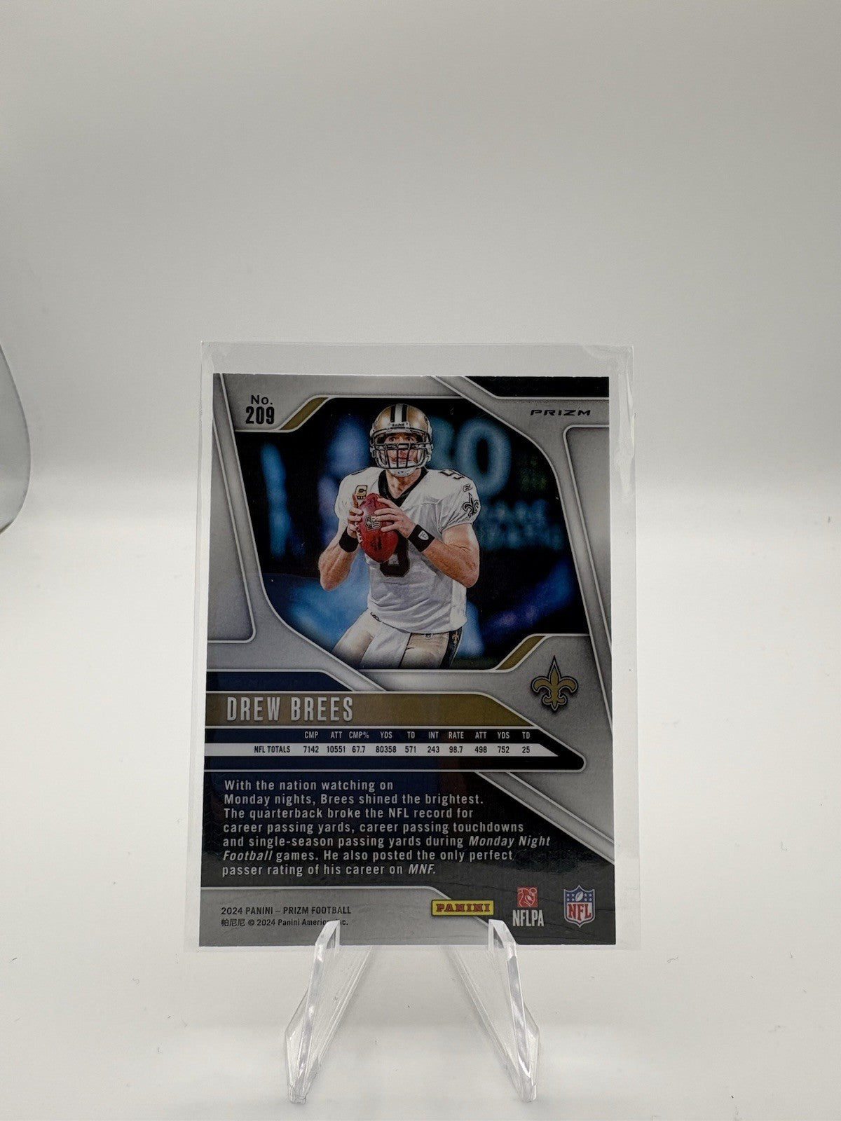2024 Panini Prizm - Drew Brees #209 Red Sparkle Prizm