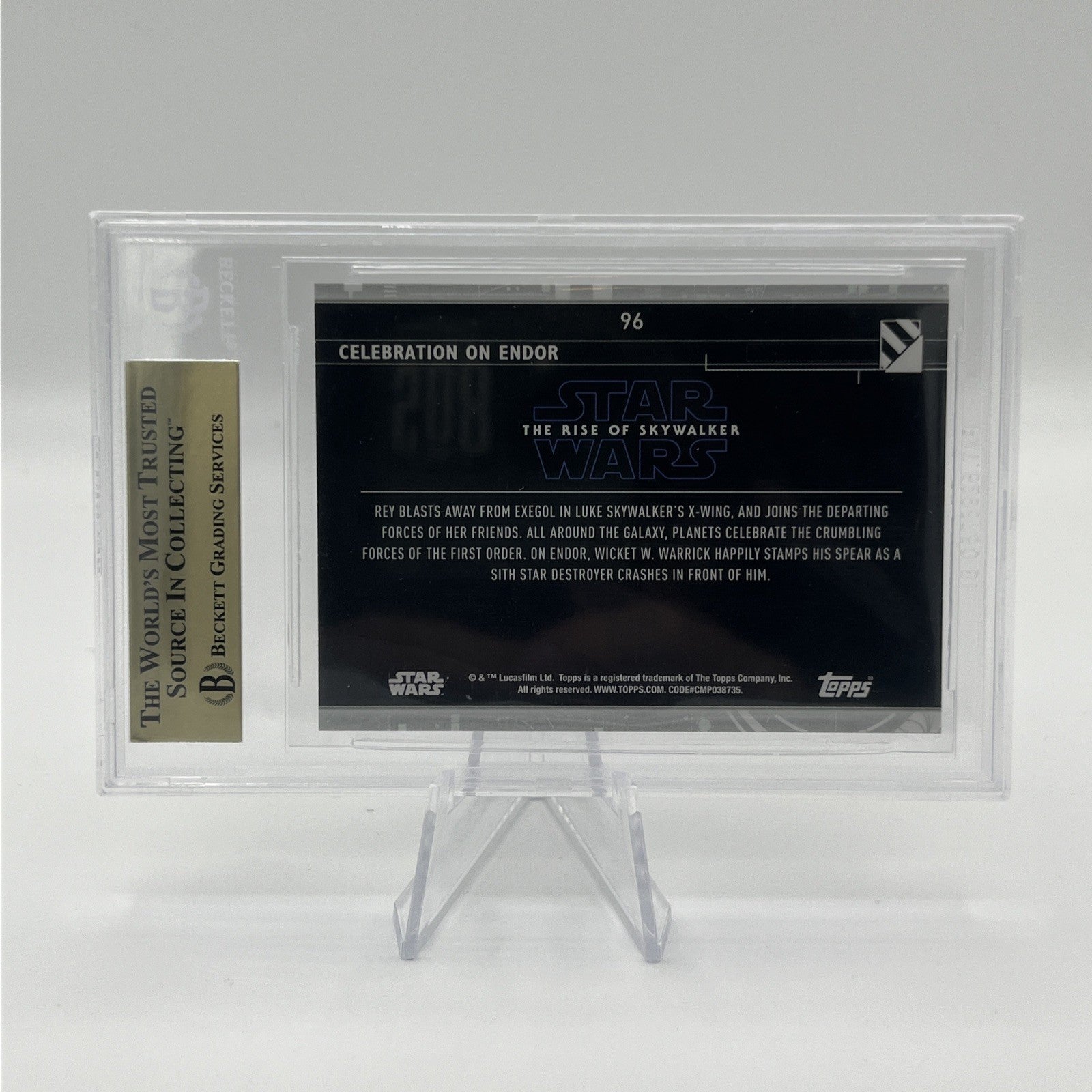 2020 Star Wars The Rise Of Skywalker Series 2 Blue BGS 9.5