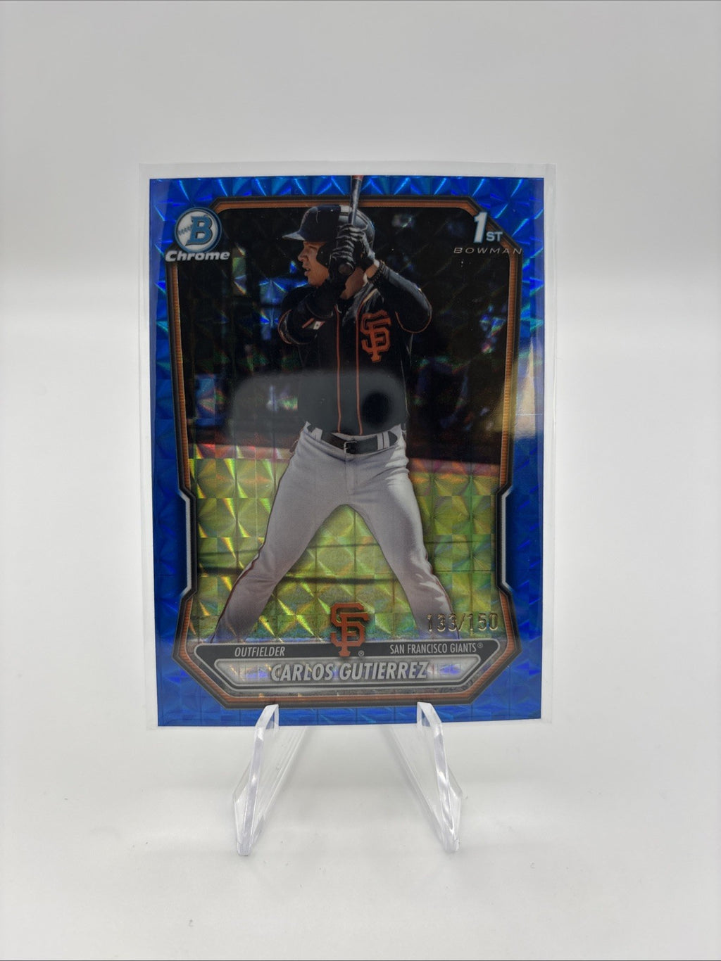 2026 Bowman Carlos Gutierrez Blue Geometric /150