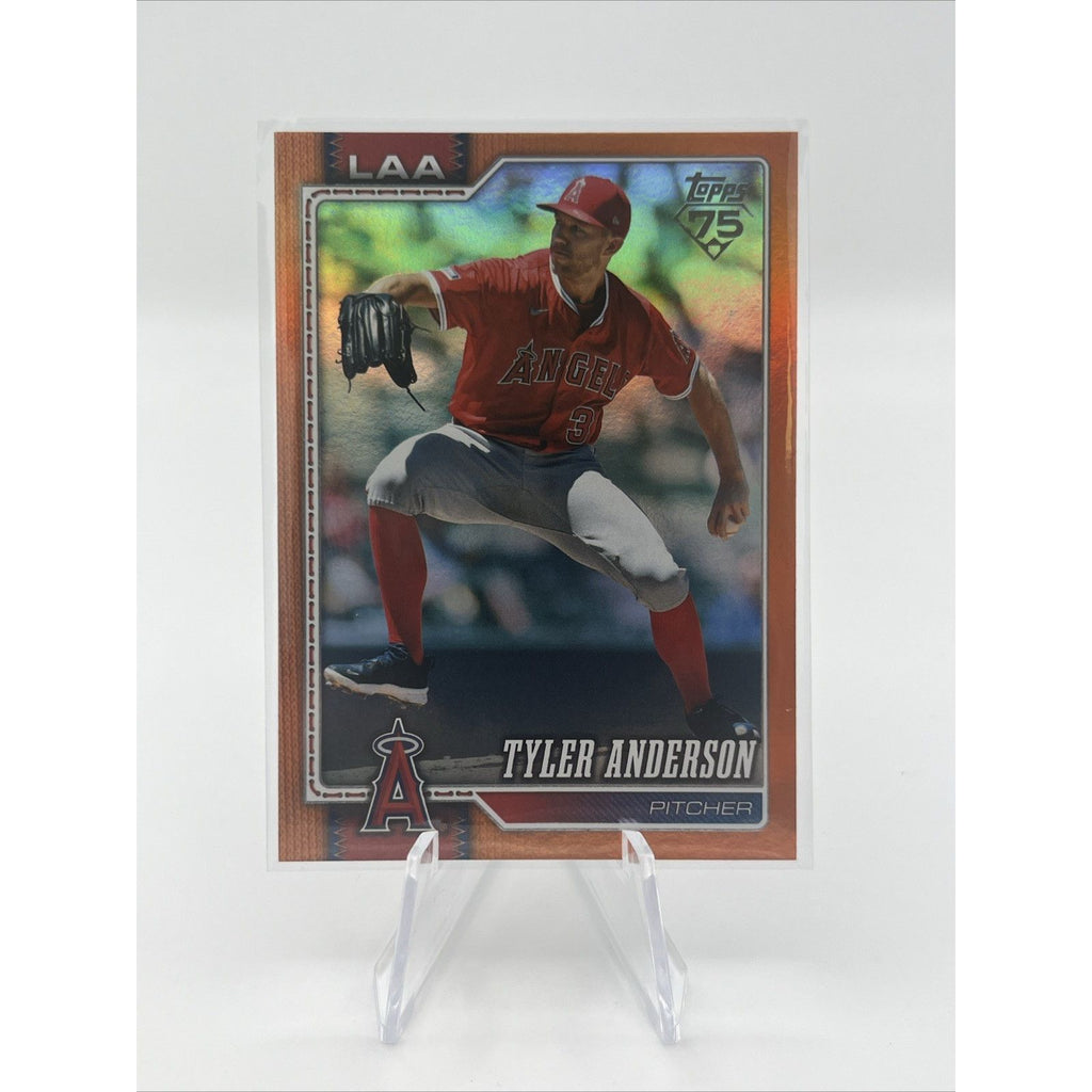 2026 Topps Series 2 Baseball #694 Tyler Anderson Orange Foil /2026 Angels
