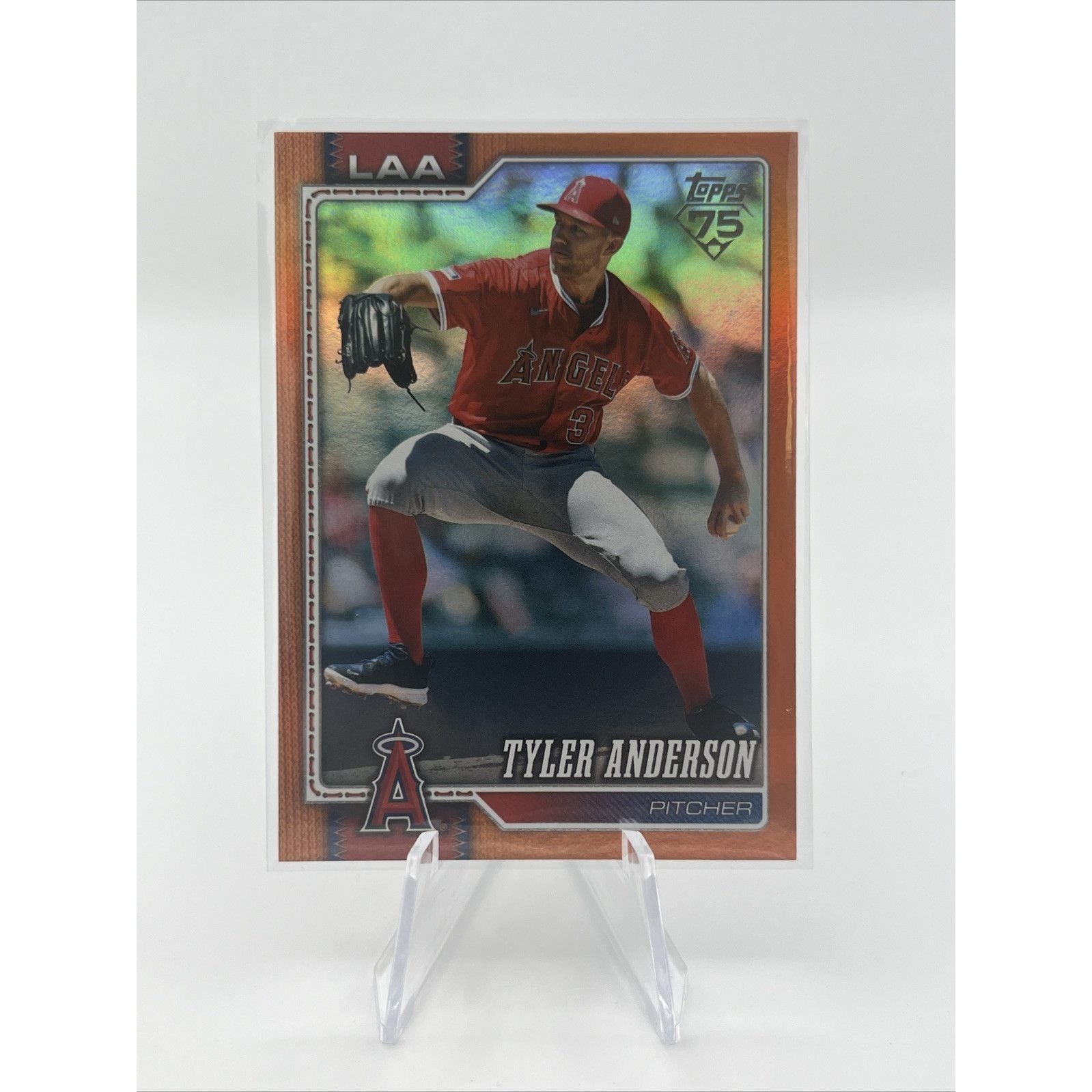 2026 Topps Series 2 Baseball #694 Tyler Anderson Orange Foil /2026 Angels