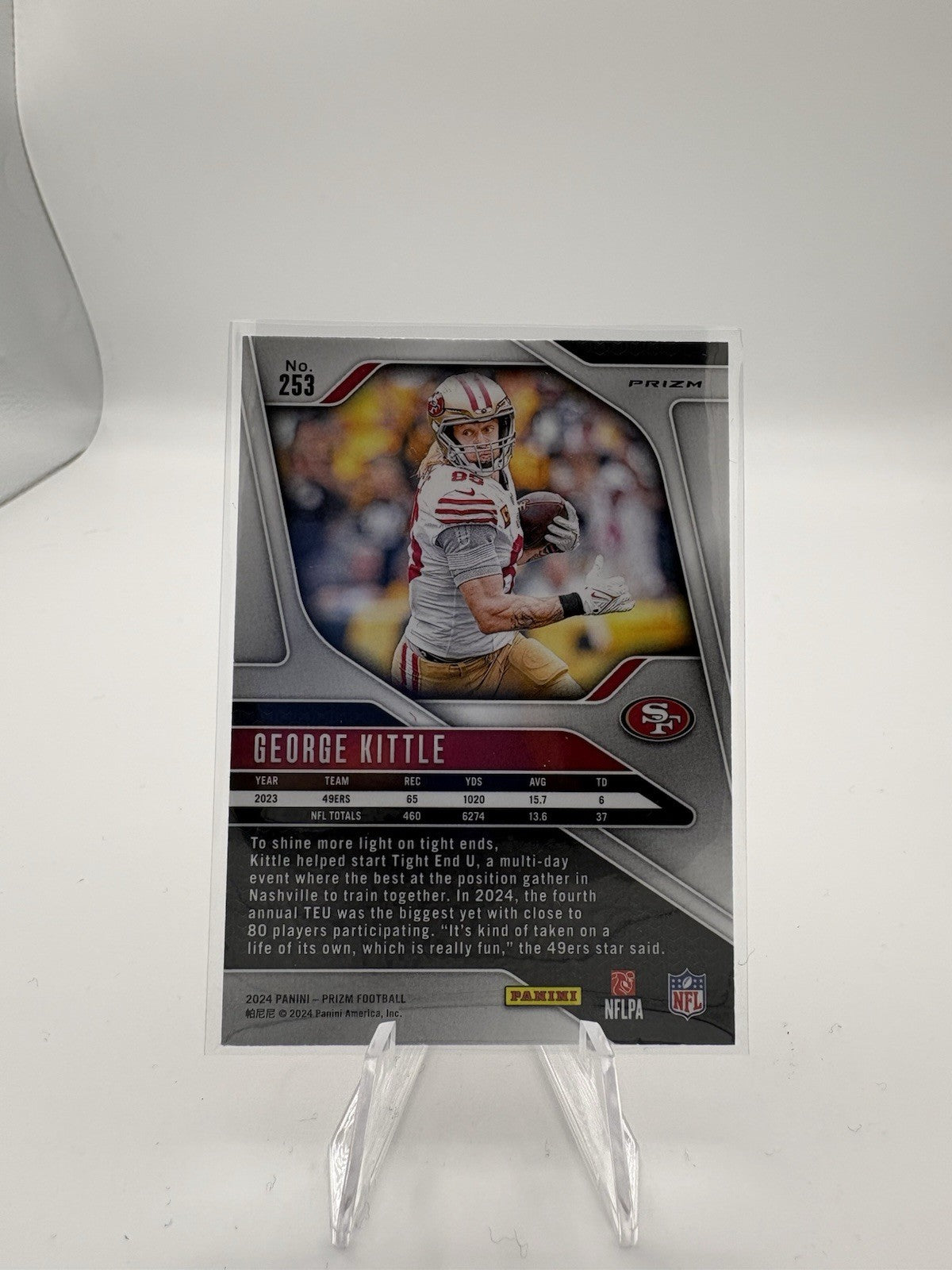 2024 Panini Prizm Sparkle Packs George Kittle #253 Red Prizm San Francisco 49ers