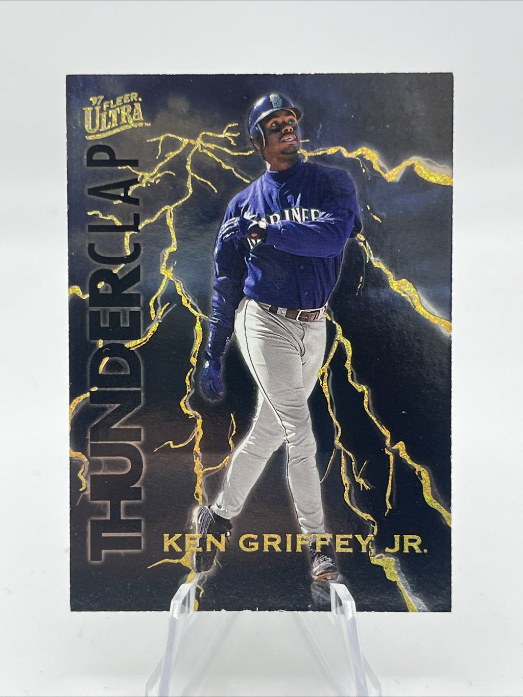 1997 Fleer Ultra Thunderclap Ken Griffey Jr #8 HOF Seattle Mariners