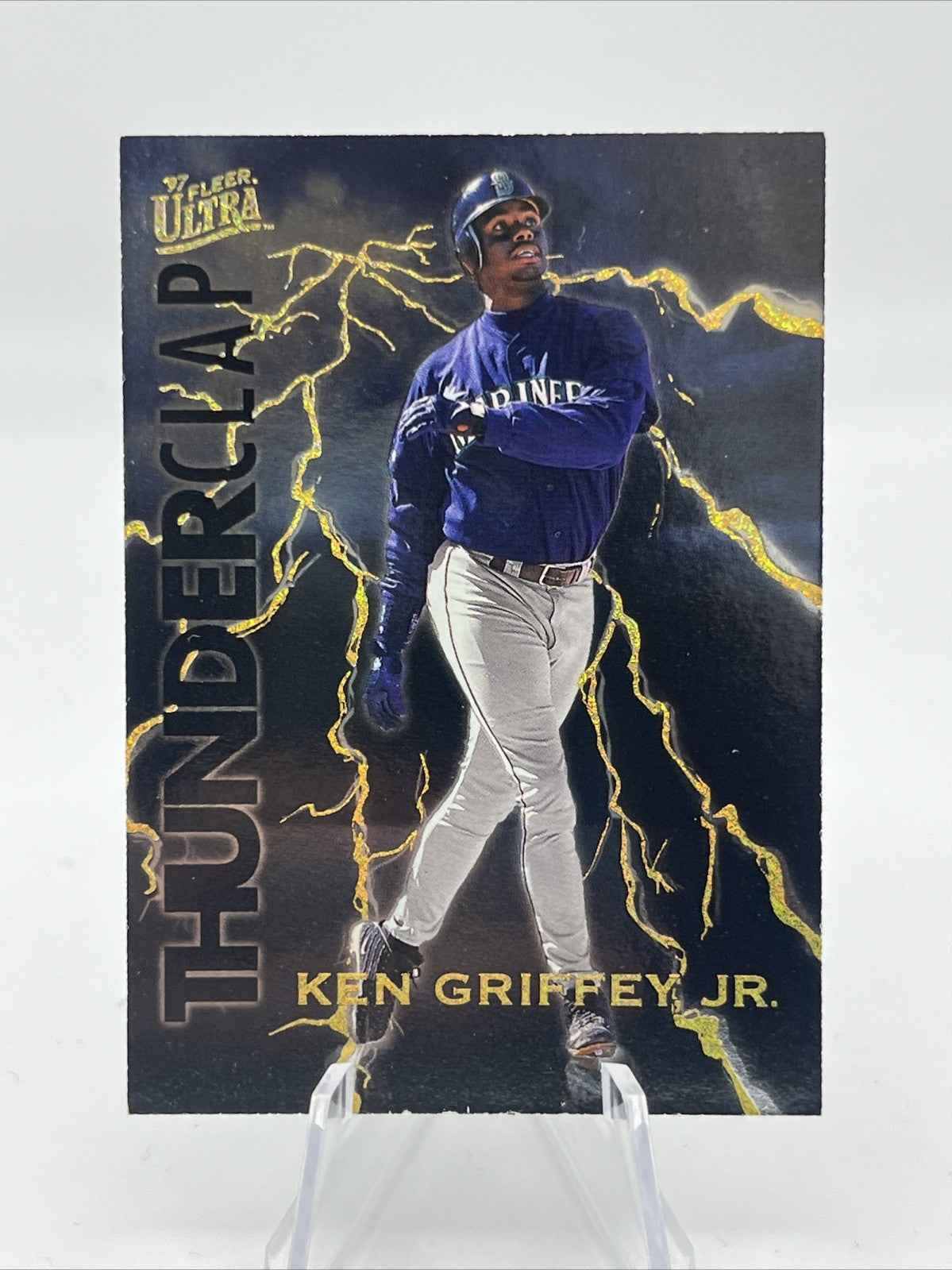 1997 Fleer Ultra Thunderclap Ken Griffey Jr #8 HOF Seattle Mariners