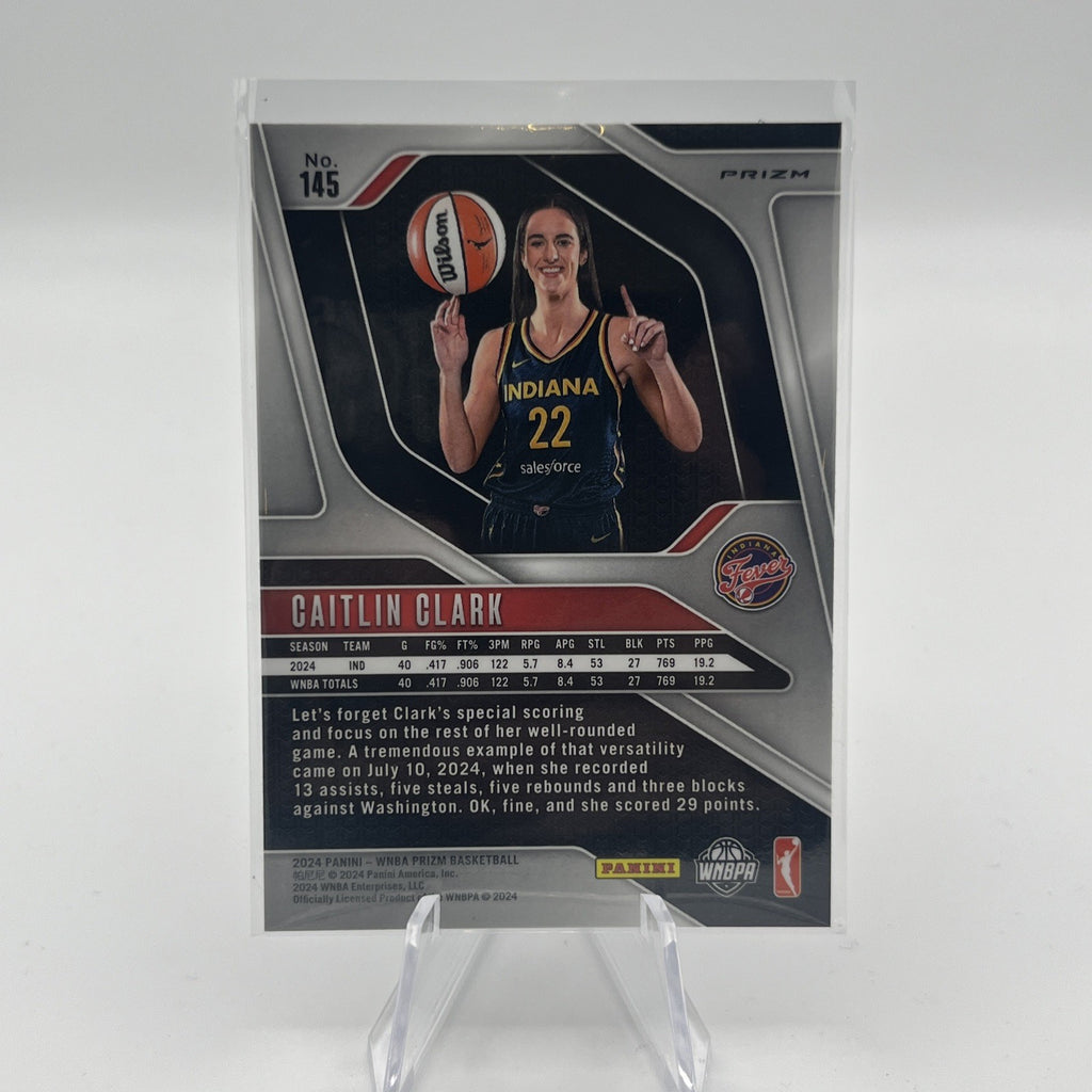 2024 Panini Prizm WNBA - Caitlin Clark #145 Blue Velocity Prizm (RC)