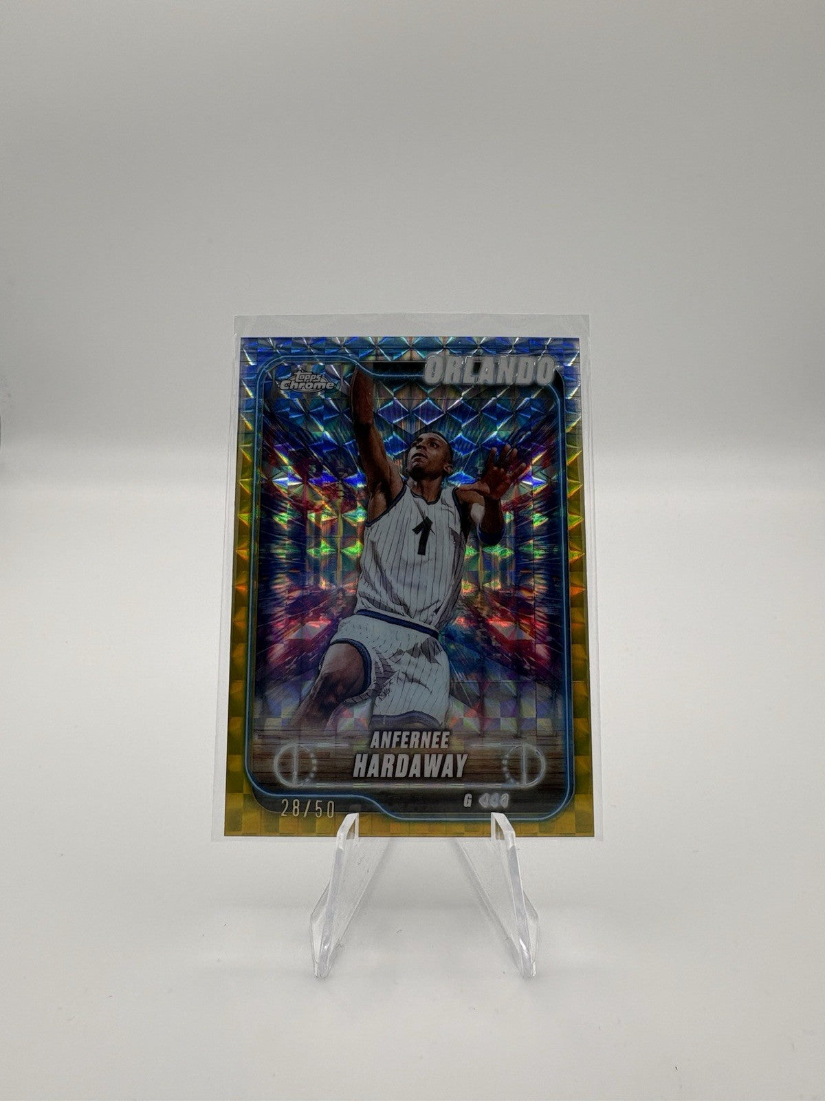 2024-25 Topps Chrome - Anfernee Hardaway #68 Gold Geometric Refractor /50