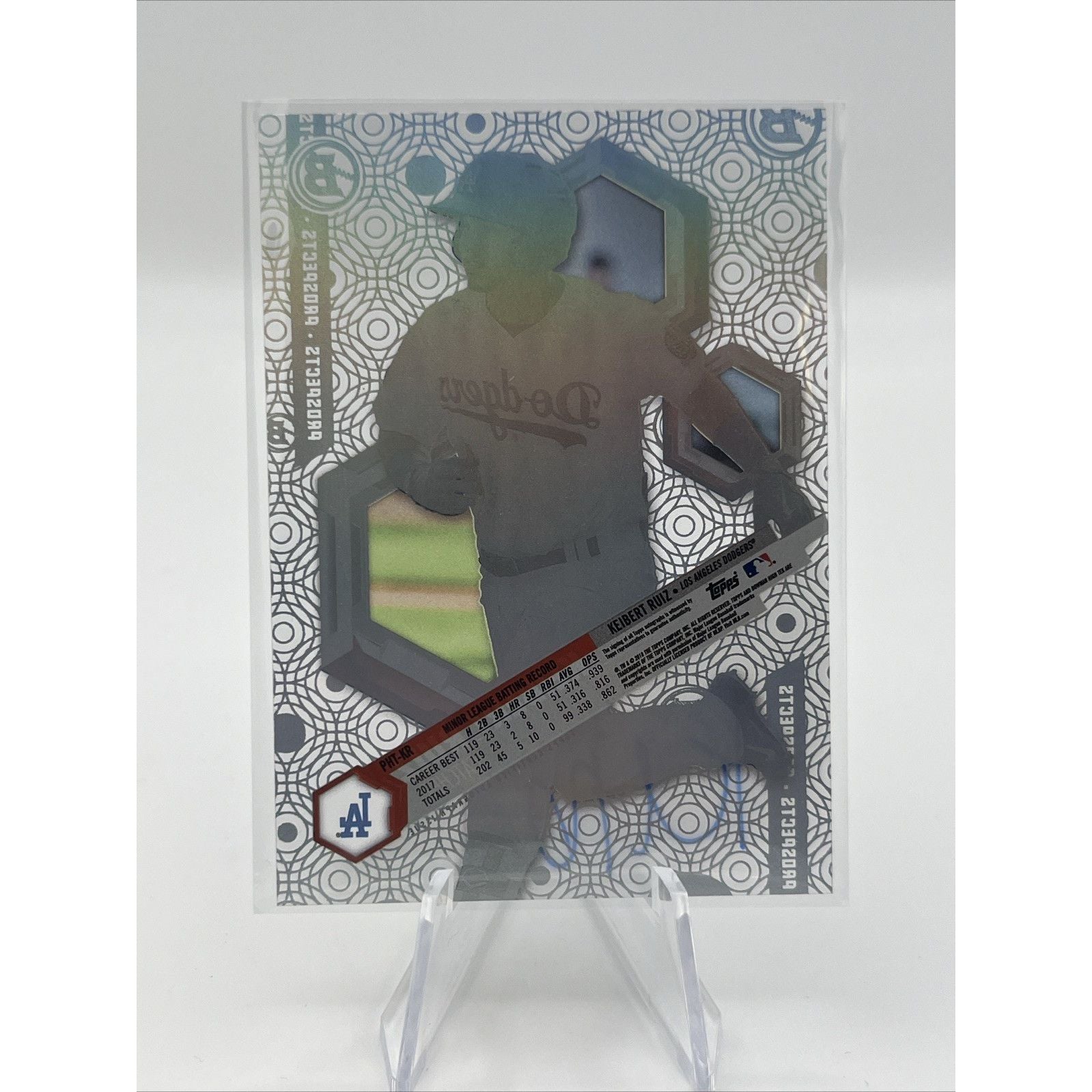 Keibert Ruiz Prospect Auto | 2018 Bowman High Tek | LA Dodgers/ Nationals