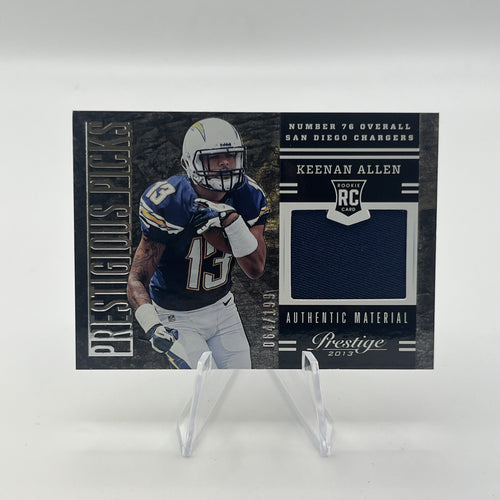 2013 Panini Prestige - Prestigious Picks Keenan Allen #7 Black Materials /199...