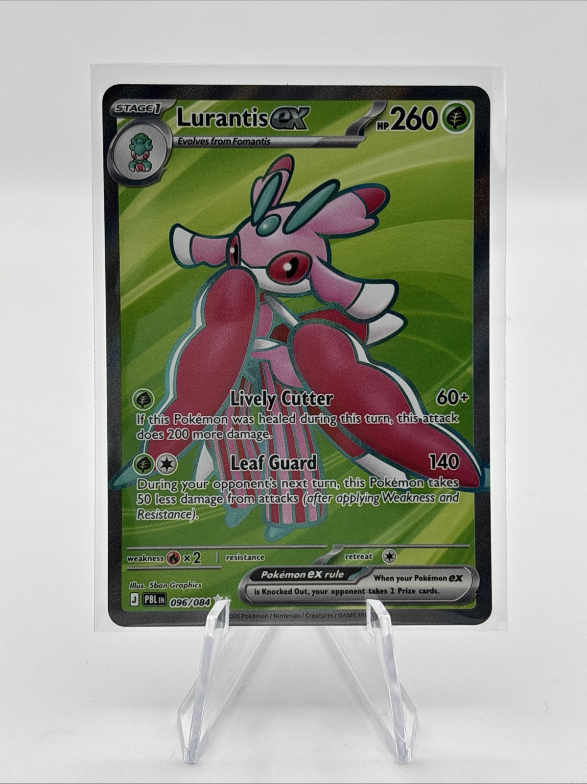 Lurantis EX Ultra Rare 096/084 Pitch Black Mega Evolution NM