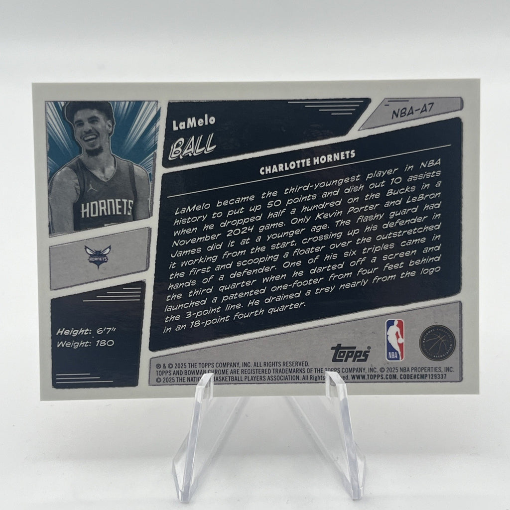 2025-26 Bowman NBA LaMelo Ball Anime #NBA-A7 Case Hit SSP Red Refractor #4/5